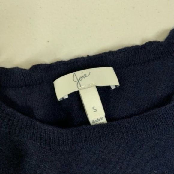 JOIE BONJOUR AU REVOIR WOOL EMBROIDERED SWEATER S - Picture 6 of 10